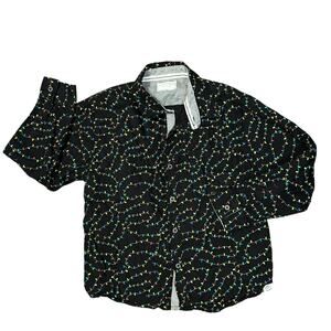 Free Planet Christmas Lights Button Up